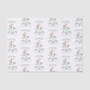 Bunny on Bicycle Adventure erwartet Tissue Paper Seidenpapier