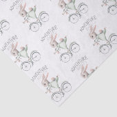 Bunny on Bicycle Adventure erwartet Tissue Paper Seidenpapier (Ausschnitt)
