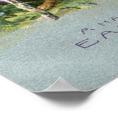 Bunny Painting Ostereier Vintag Poster (Ecke)