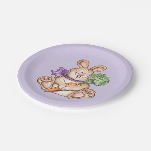 Bunny - Papier-Teller Pappteller (Schrägansicht)