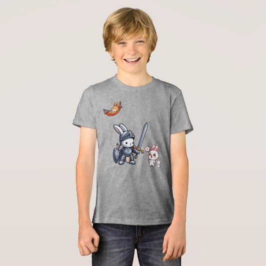 BUNNY. #Part2 / Kids T-shirt (funny bunny) #1 Tri-Blend Shirt (Vorderseite voll)