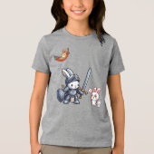 BUNNY. #Part2 / Kids T-shirt (funny bunny) #1 Tri-Blend Shirt (Vorderseite)