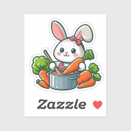 BUNNY. #Part2 / Sticker (bunny is coocking) #11 (Blatt)