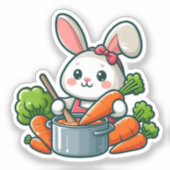 BUNNY. #Part2 / Sticker (bunny is coocking) #11 (Vorderseite)