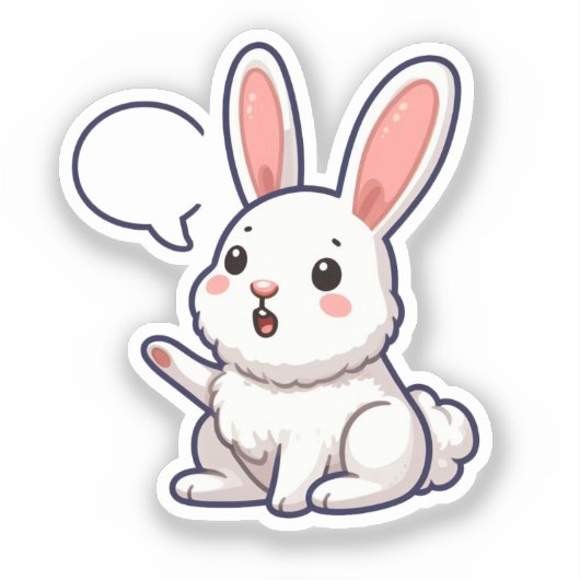 BUNNY. #Part2 / Sticker (bunny sticker) #3 (Vorderseite)
