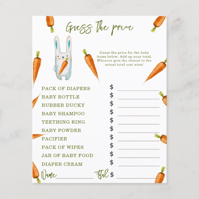 Bunny - Party | Price Guess Game (Vorderseite)