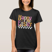 Bunny Pastel Spring Hunt Eggs Rabbit Happy Easter T-Shirt (Vorderseite)
