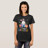 Bunny Pastel Spring Hunt Eggs Rabbit Happy Easter  T-Shirt (Vorne ganz)