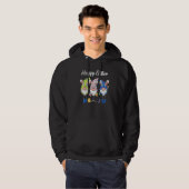 Bunny Pastel Spring Hunt Eggs Rabbit Happy Osterfe Hoodie (Vorne ganz)