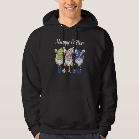 Bunny Pastel Spring Hunt Eggs Rabbit Happy Osterfe Hoodie (Vorderseite)