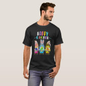 Bunny Pastel Spring Hunt Eggs Rabbit Happy Osterfe T-Shirt (Vorne ganz)