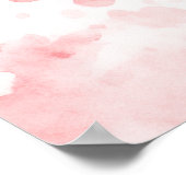 Bunny Pastel Super Niedliche Herzen Rote Herzen Poster (Ecke)