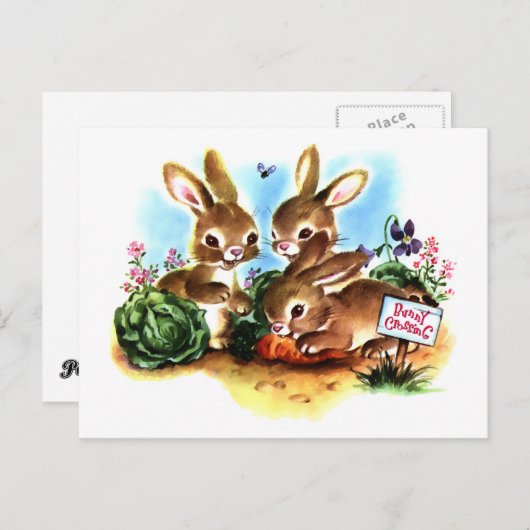 Bunny Patch Postkarte (Vorne/Hinten)