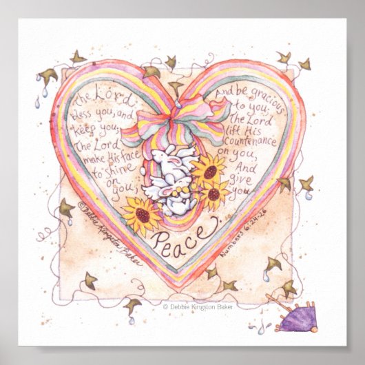 Bunny Peace Poster (Vorne)