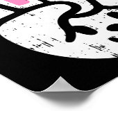 Bunny Peace Sign Oaster Fun Rabbit Spring Men Wome Poster (Ecke)