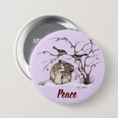 Bunny & Pesky Little Snow Birds! Button (Vorne & Hinten)