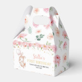 Bunny Pink Ballon Geburtstag Party Gefallen Box Geschenkschachtel (Rückseite)