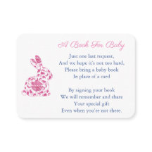 Bunny Pink Chinoserie Bücher für Baby Girl Dusche