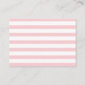 Bunny Pink Floral Girl Books for Baby Book Request Begleitkarte (Rückseite)