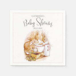 Bunny Pink Girl Baby Dusche Serviette