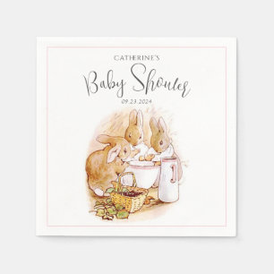 Bunny Pink Girl Baby Dusche Serviette