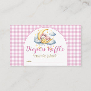Bunny Pink Junge Mädchen Baby Shower Windeln Tombo Begleitkarte
