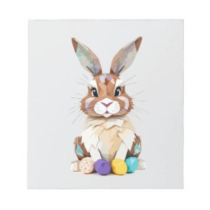 Bunny Playful Adorable Fun Tier farbenfroh Joyful Notizblock