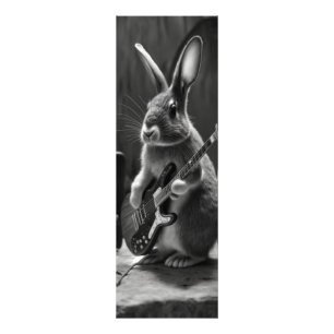 Bunny Playing a Gitarre Fotodruck