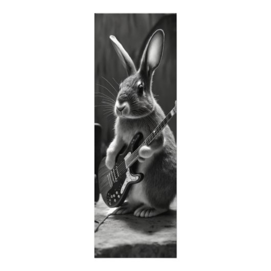 Bunny Playing a Gitarre Fotodruck (Vorne)