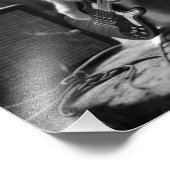 Bunny Playing a Gitarre Fotodruck (Ecke)