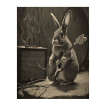 Bunny Playing a Gitarre