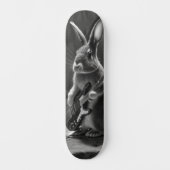 Bunny Playing a Gitarre Skateboard (Vorderseite)