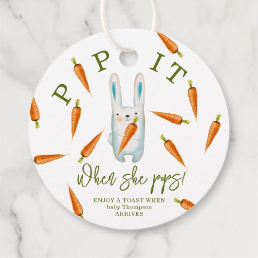 Bunny - Pop! Wenn sie Pop! Geschenkanhänger (Rückseite)