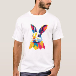 Bunny Portrait Illustration Aquarellmalerei T-Shirt
