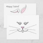 Bunny Post Feiertagspostkarte (Vorne/Hinten)