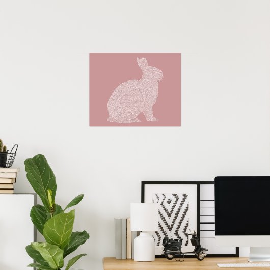 Bunny Poster (Heimbüro)