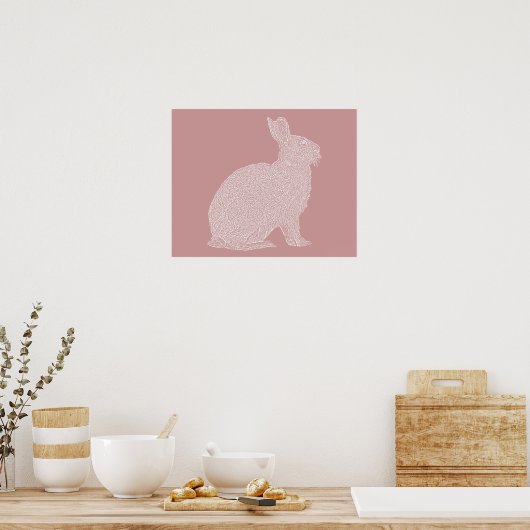 Bunny Poster (Küche)