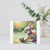 Bunny Postkarte (Stehend Vorderseite)