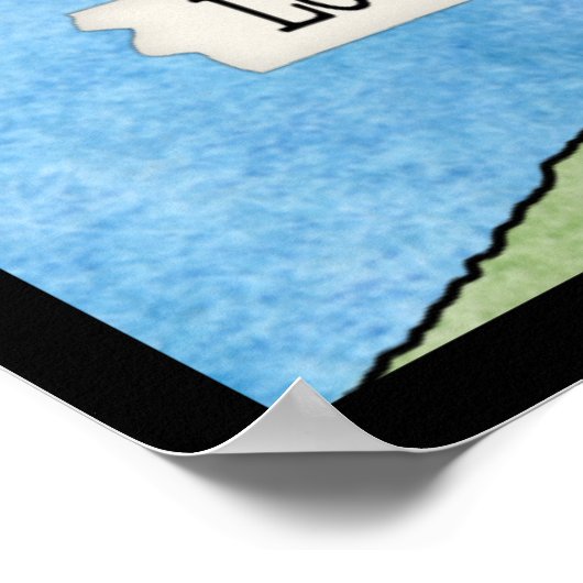 Bunny Prays am Kreuz Poster (Ecke)