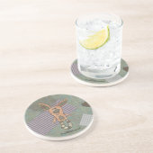 Bunny Prim Getränkeuntersetzer (Seite)