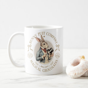 Bunny Puff Company Vintage Kaninchen Gentleman Kaffeetasse