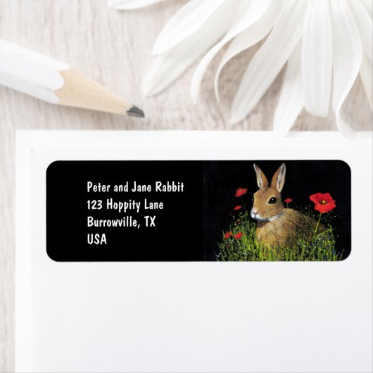 Bunny Rabbit Address Labels (Insitu)