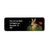 Bunny Rabbit Address Labels (Vorne)
