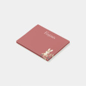 Bunny Rabbit Adorable Post-it Klebezettel (angewinkelt)