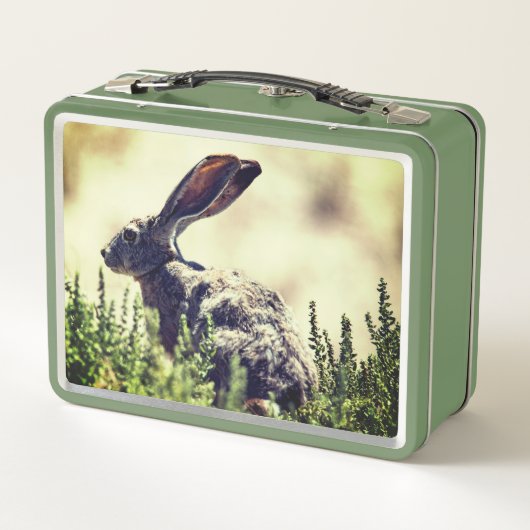 Bunny Rabbit Animal Metal Lunch Box (Rückseite)