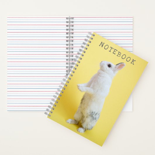 Bunny Rabbit auf Yellow Notizblock (Innen)