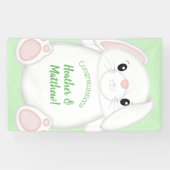 Bunny Rabbit Baby Dusche Banner (Horizontal)