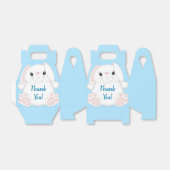 Bunny Rabbit Baby Dusche Blau Geschenkschachtel (Ungefaltet)