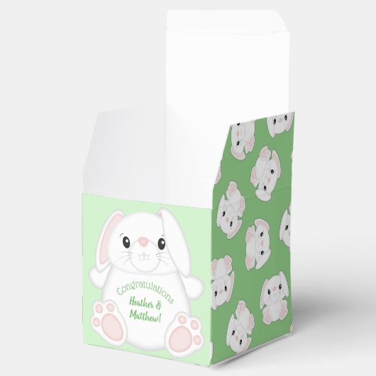 Bunny Rabbit Baby Dusche Geschenkschachtel (Geöffnet)
