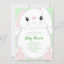 Bunny Rabbit Baby Dusche Grün
